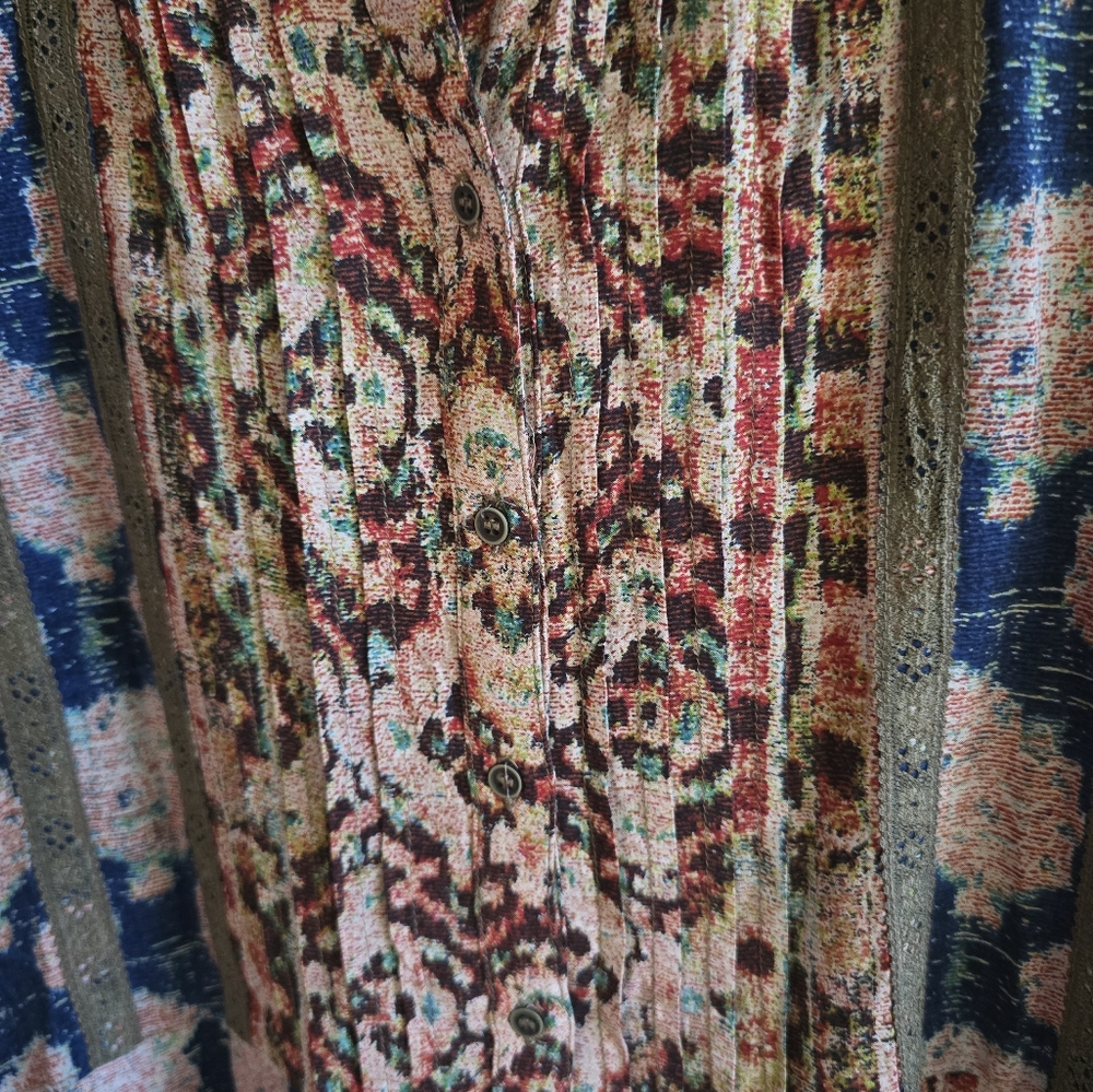 Anthropologie Tiny Floral Patterned Long Sleeve Dress Small NWOT - Picture 5 of 10